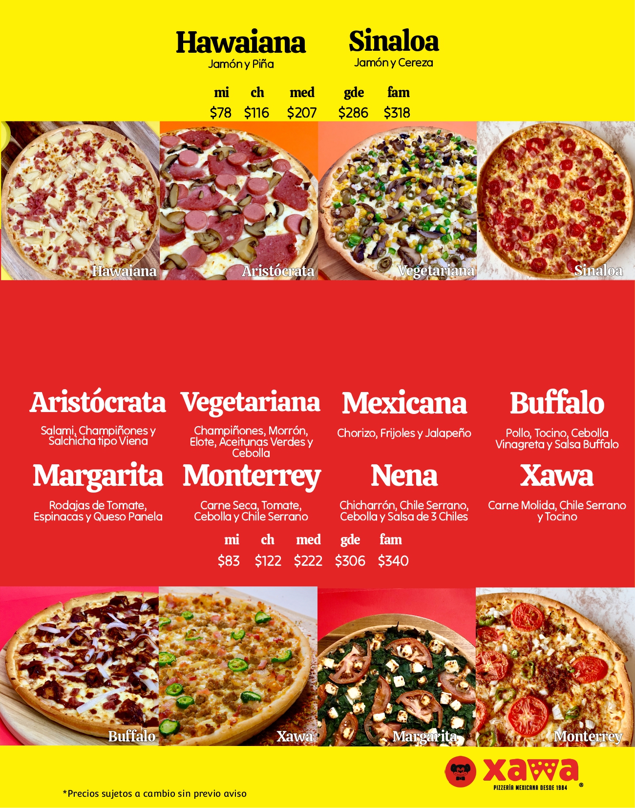 Xawa Pizzería Monterrey - Xawa Especialidades 1