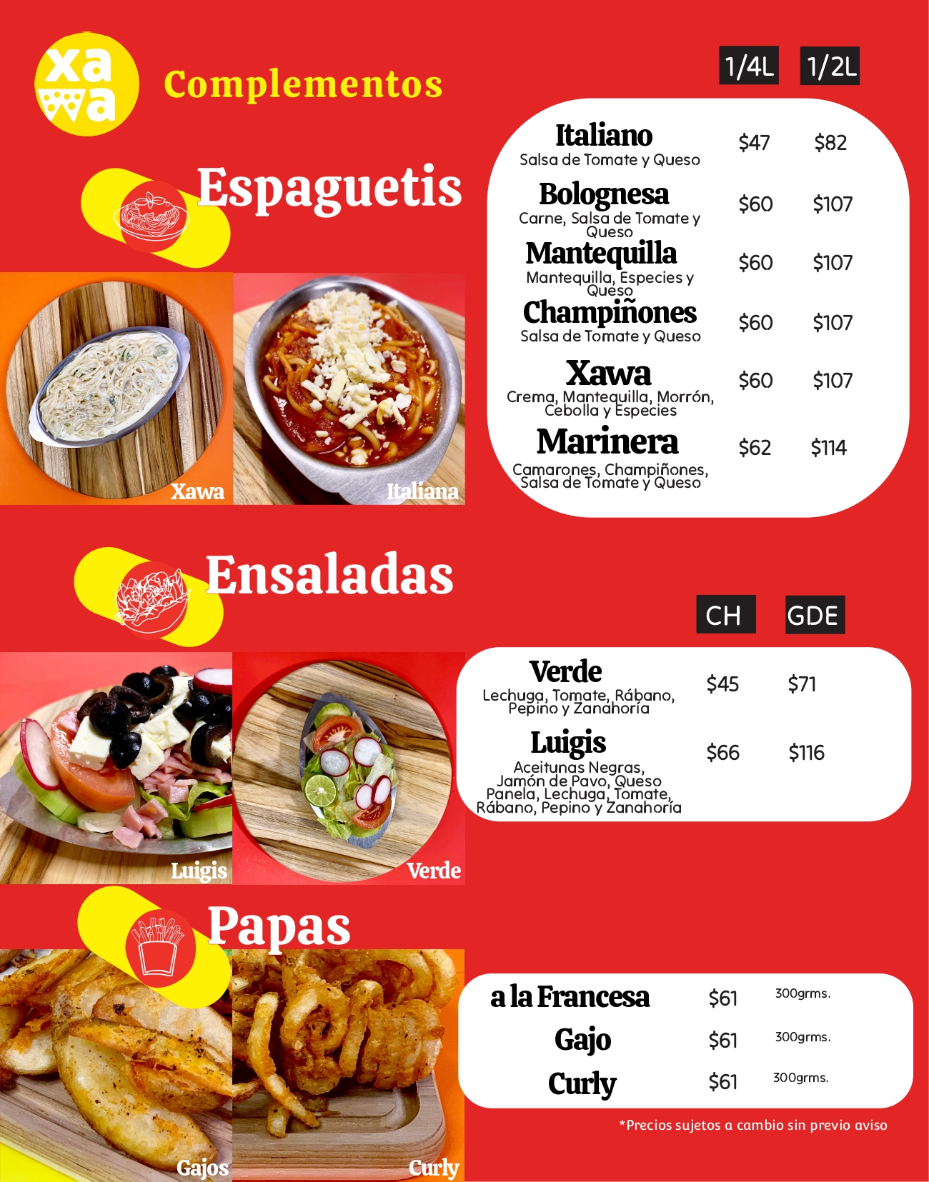 Xawa Pizzería Monterrey - Xawa Complementos