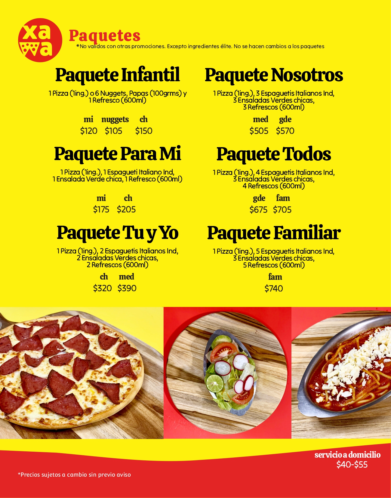Xawa Pizzería Monterrey - Xawa Paquetes